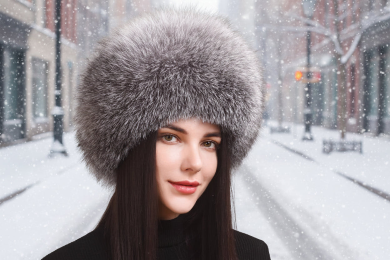 Women's Winter Faux Fur Cossack Hat Ethnic Style Ear Warmers