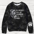 Personalized Dad AOP Sweater - Up to 10 Children - Gift Idea for Father/Grandpa/Family - In A World Full Of Grandpas Be A Papa