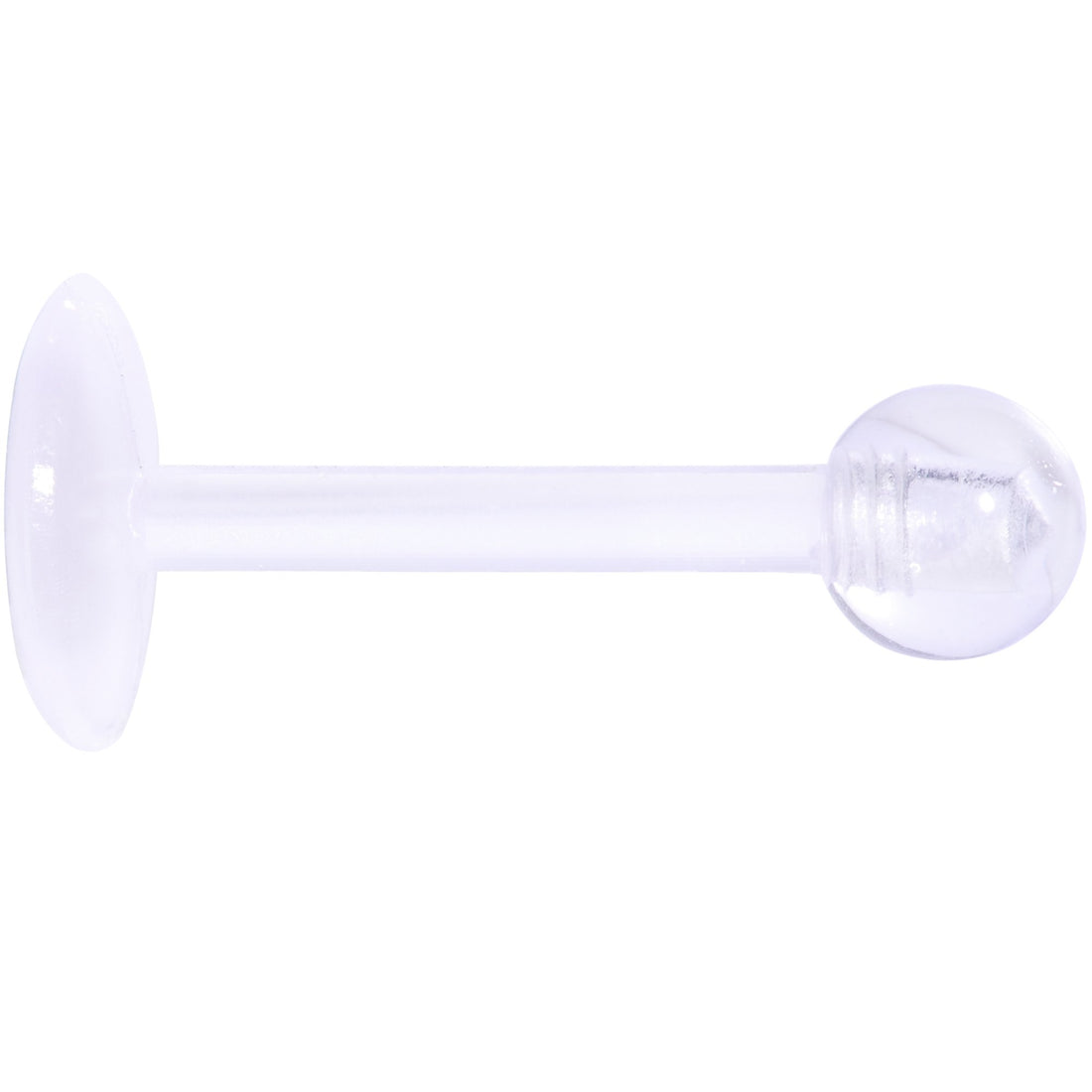 16G 5/16 Clear Flexible Bioplast Labret Monroe Tragus Retainer