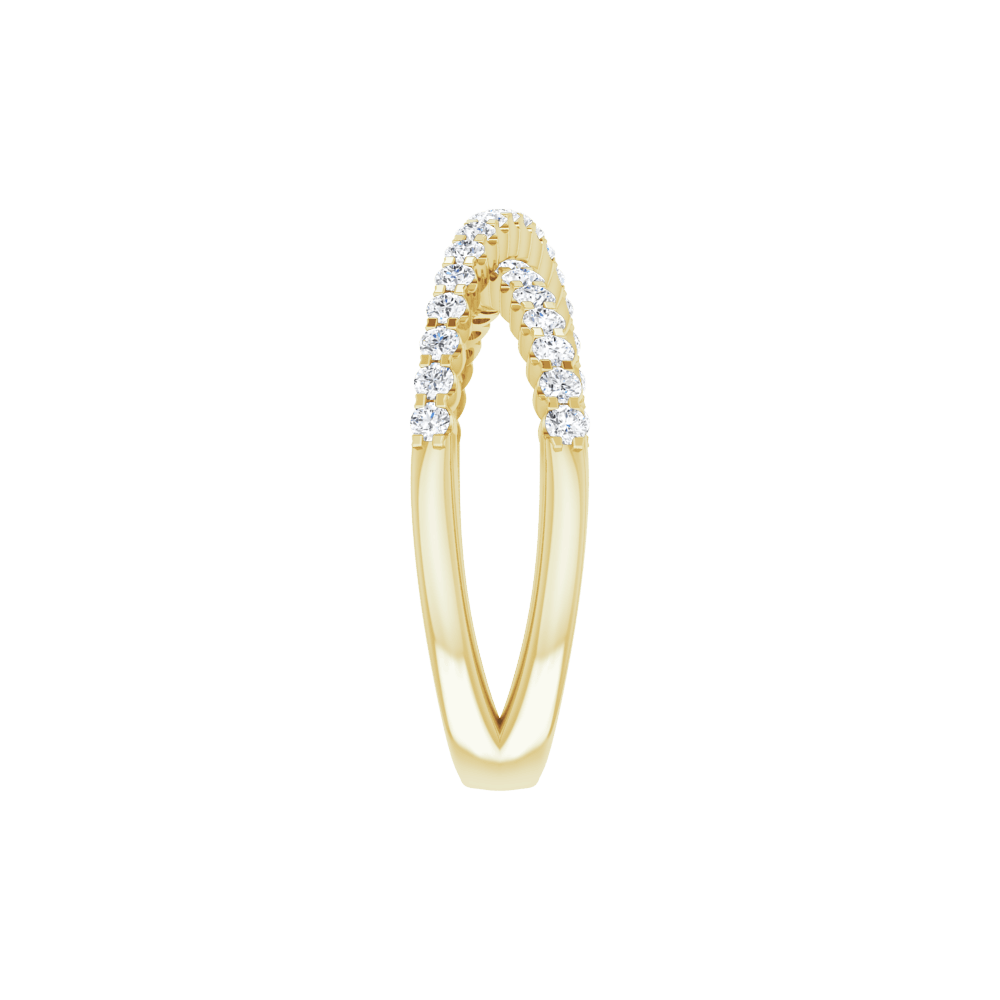 Valérie Gold Vermeil Diamond Criss Cross Ring