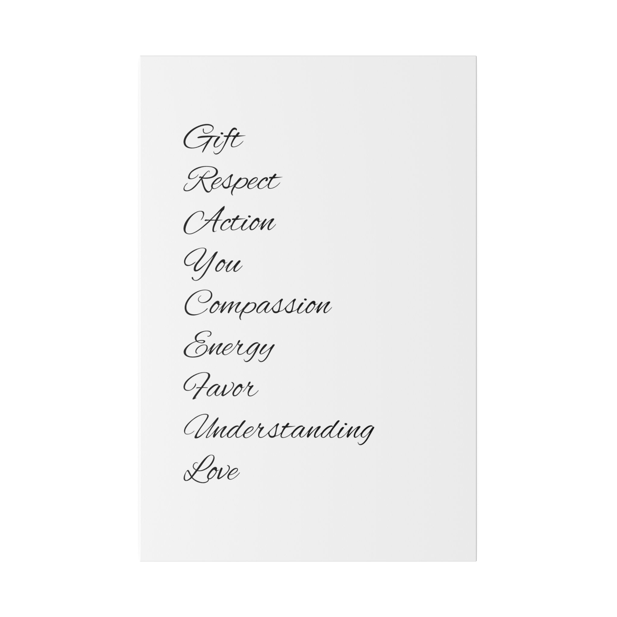 Minimalist Matte Canvas Wall Art, Stretched Black and White Decor