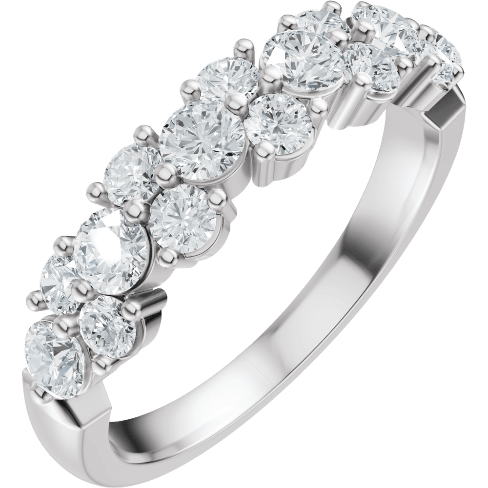Celestine 14K Gold Diamond Anniversary Band