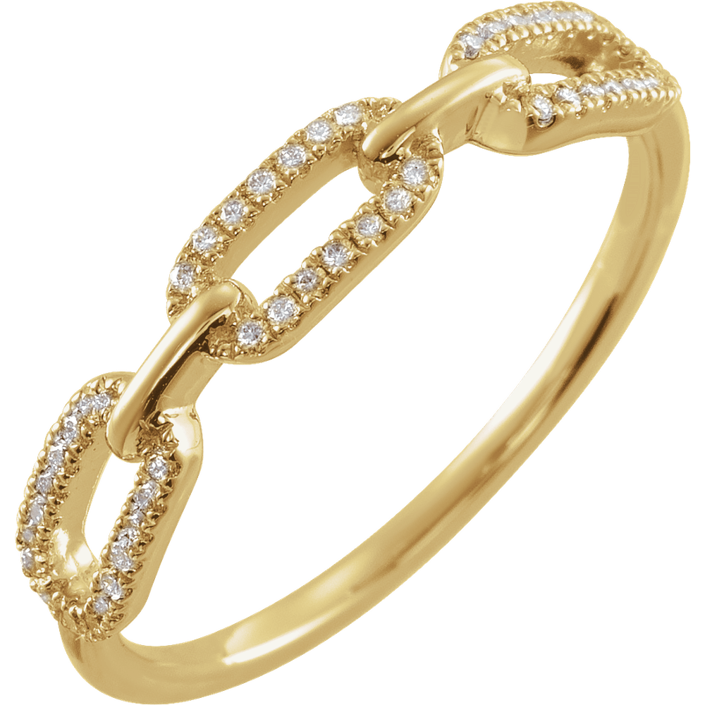 Élise Lien Pavé 14K Yellow Gold Vermeil Lab-Grown Diamond Ring