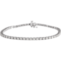 Élysia 3 CTW diamond tennis bracelet in 14K white gold.