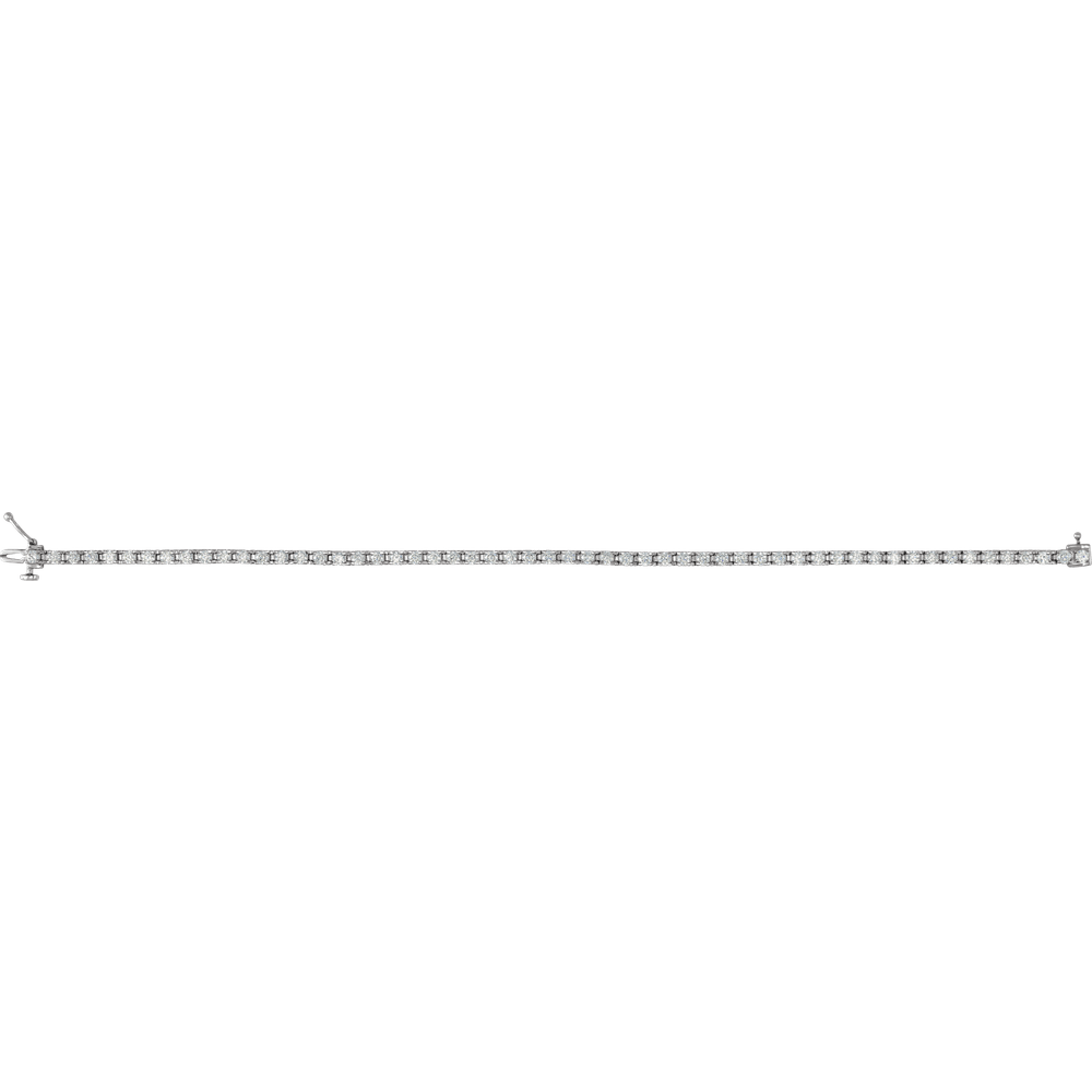 3 CTW Diamond Tennis Bracelet in 14K White Gold