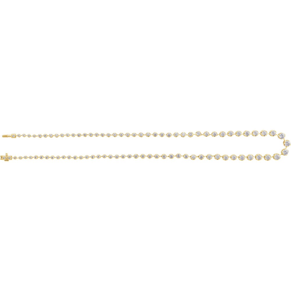Ligne Éclat Royale 14K White Gold Diamond Line Necklace