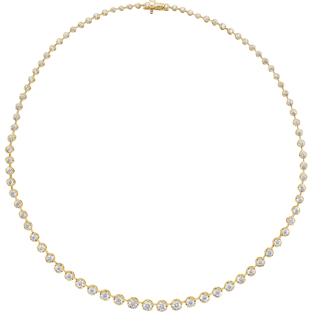 Ligne Éclat Royale 14K White Gold Diamond Line Necklace