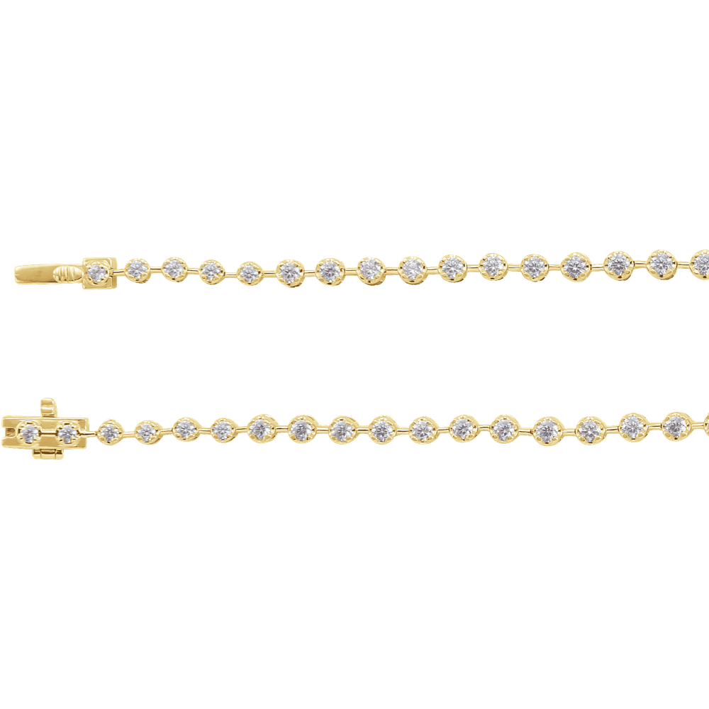 Ligne Éclat Royale 14K White Gold Diamond Line Necklace