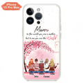 Personalized Mom Phone Case - Mother With Up to 4 Daughters - Gift Idea For Mother's Day From Daughter - To Me You Are The World - Case For iPhone/Samsung