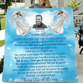 Personalized Memorial Fleece Throw Blanket & Quilt - Upload Photo - Memorial Gift Idea For Family Member - I Never Left You