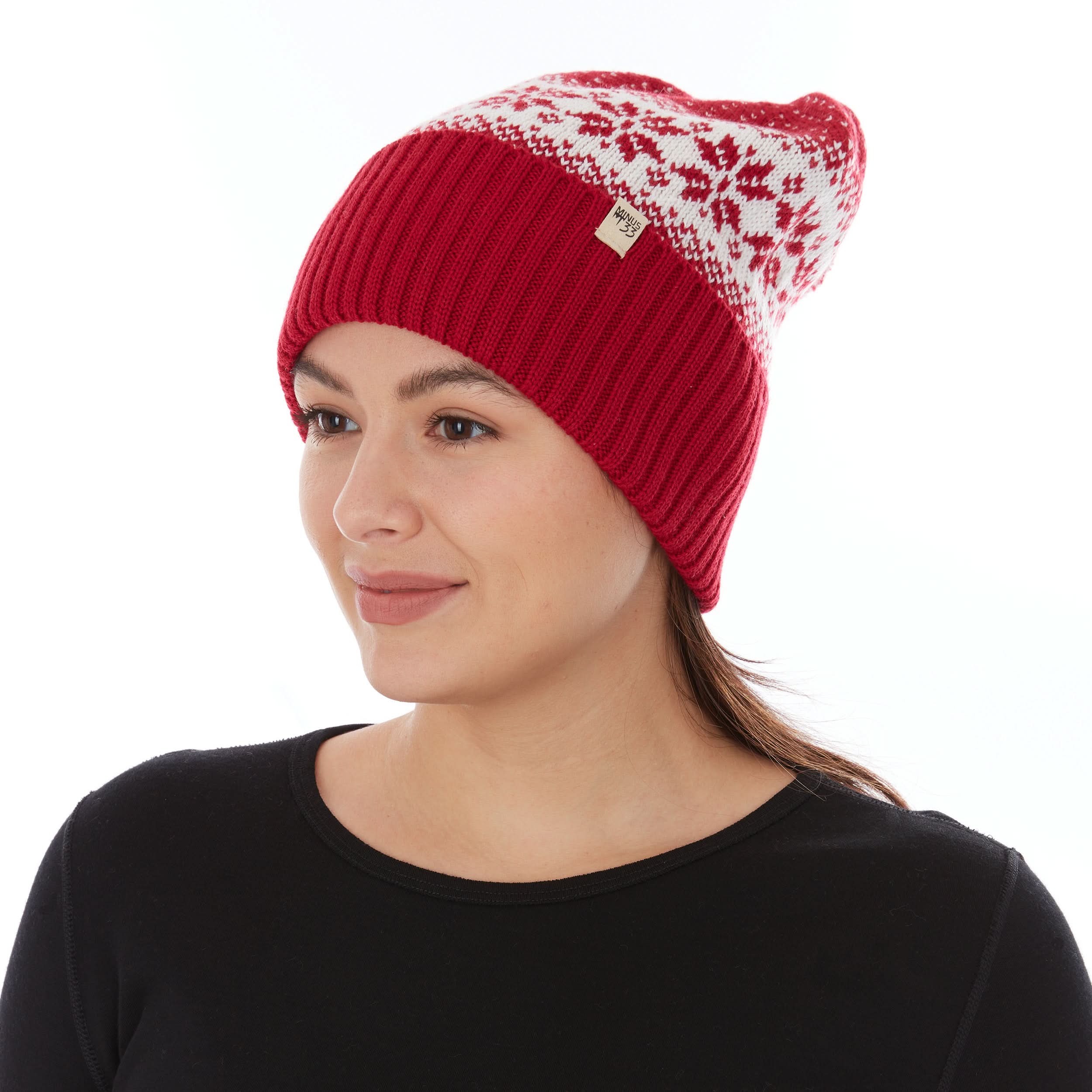 Unisex Midweight Merino Wool Knit Pom Beanie for Winter Sports