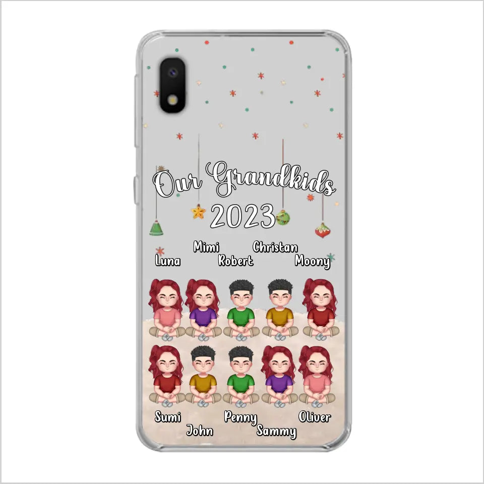 Personalized Grandkids Phone Case - Gift Idea For Grandma - Up to 10 Grandkids - Our Grandkids 2023
