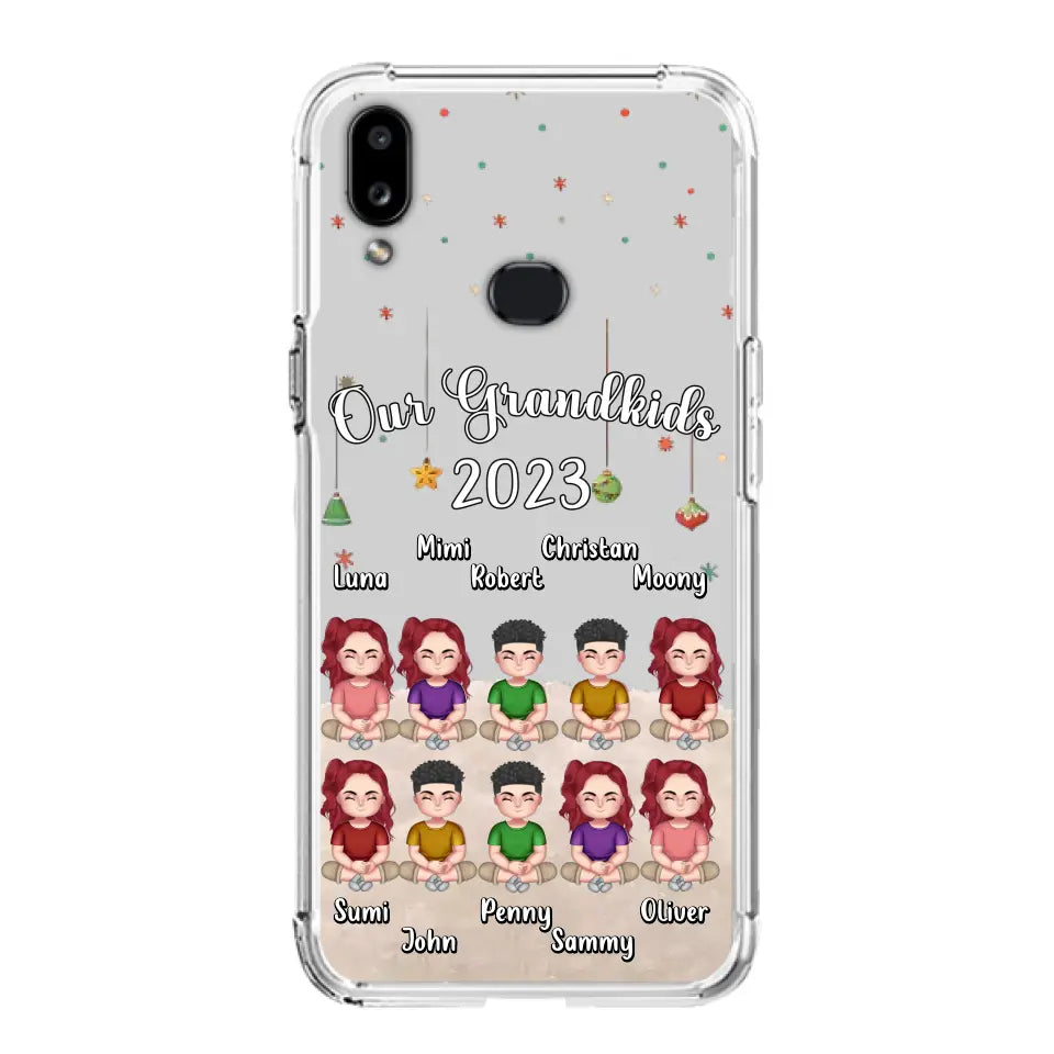 Personalized Grandkids Phone Case - Gift Idea For Grandma - Up to 10 Grandkids - Our Grandkids 2023