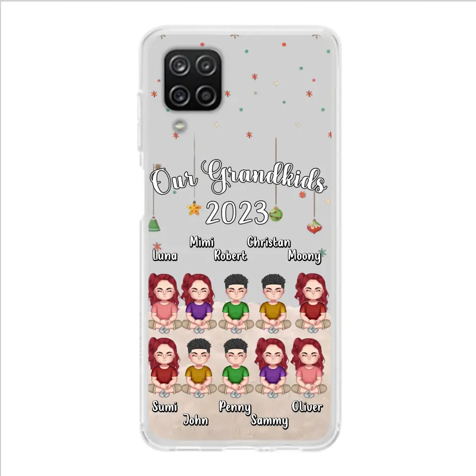 Personalized Grandkids Phone Case - Gift Idea For Grandma - Up to 10 Grandkids - Our Grandkids 2023