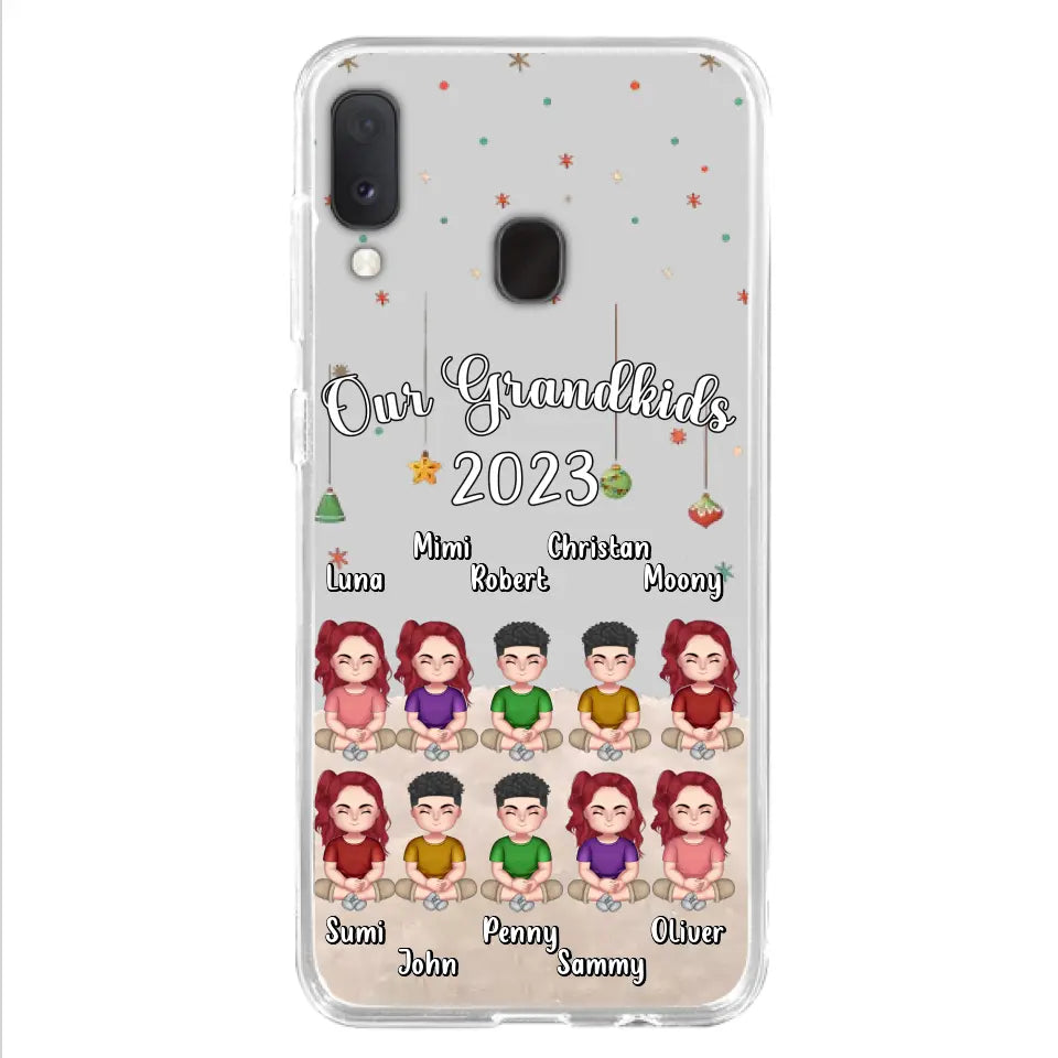 Personalized Grandkids Phone Case - Gift Idea For Grandma - Up to 10 Grandkids - Our Grandkids 2023