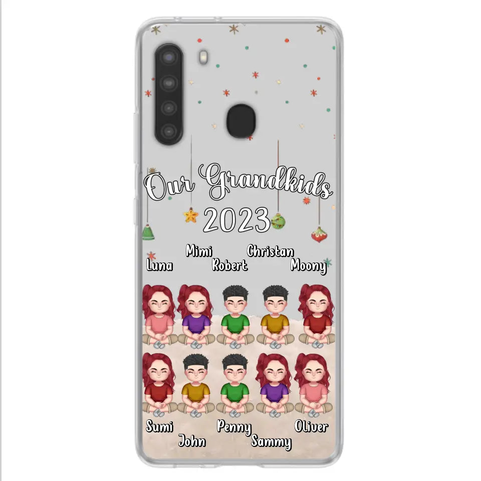 Personalized Grandkids Phone Case - Gift Idea For Grandma - Up to 10 Grandkids - Our Grandkids 2023