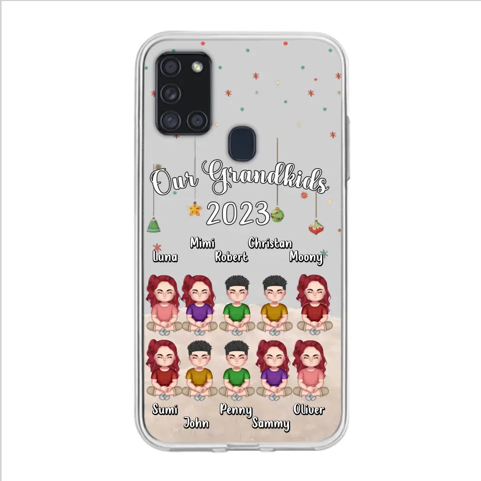 Personalized Grandkids Phone Case - Gift Idea For Grandma - Up to 10 Grandkids - Our Grandkids 2023