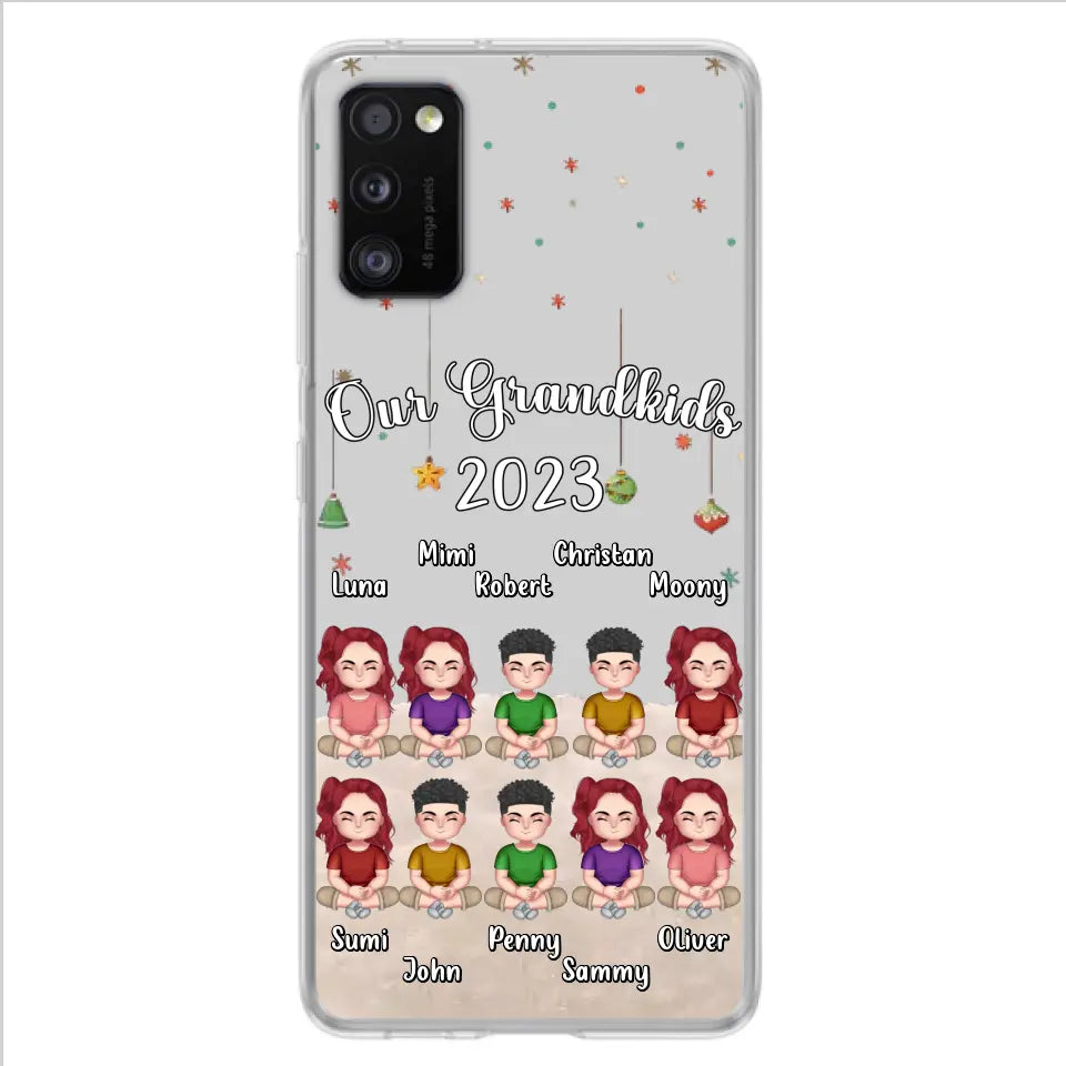 Personalized Grandkids Phone Case - Gift Idea For Grandma - Up to 10 Grandkids - Our Grandkids 2023