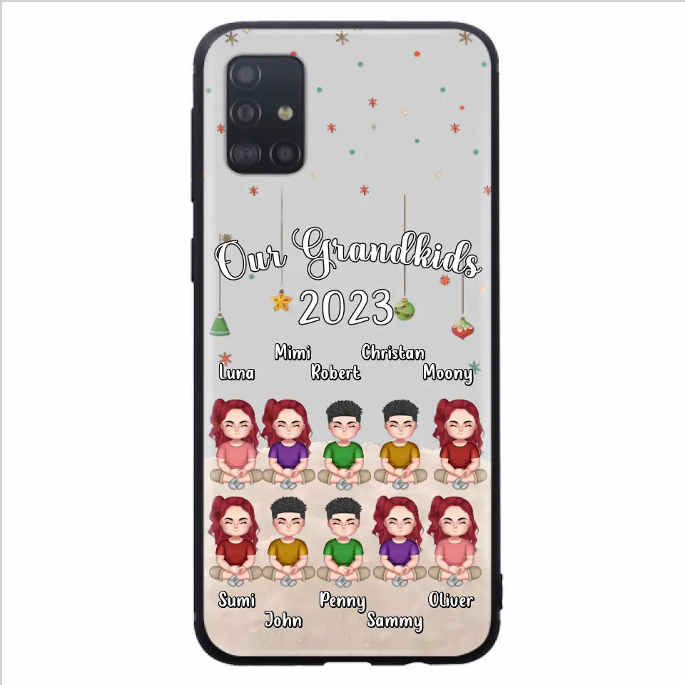 Personalized Grandkids Phone Case - Gift Idea For Grandma - Up to 10 Grandkids - Our Grandkids 2023