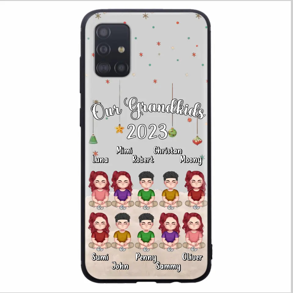 Personalized Grandkids Phone Case - Gift Idea For Grandma - Up to 10 Grandkids - Our Grandkids 2023