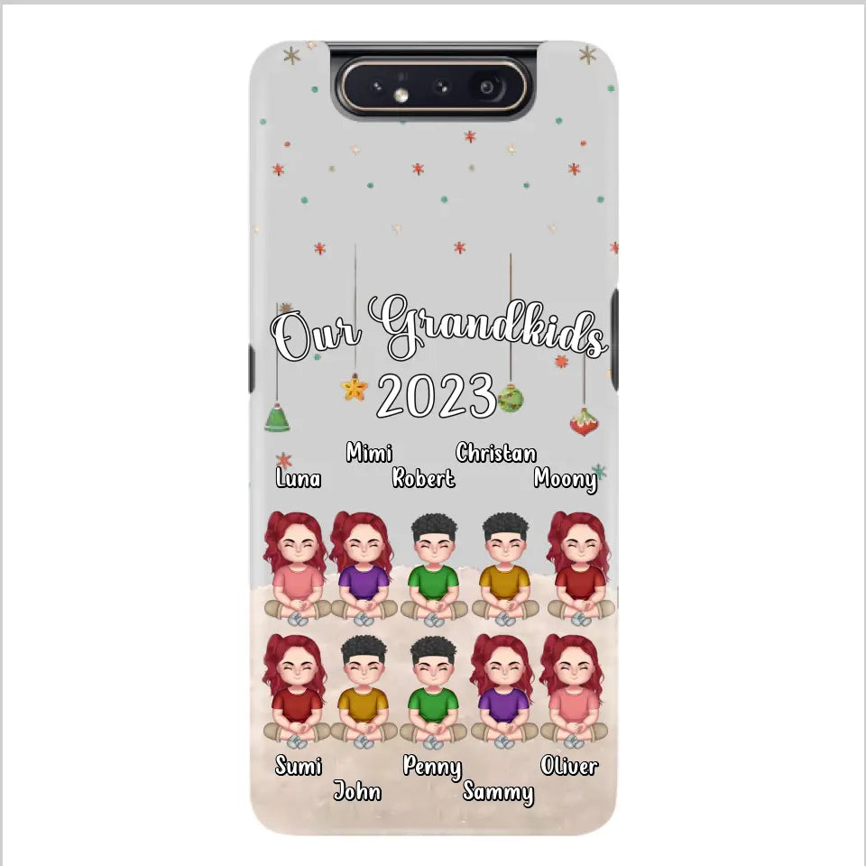 Personalized Grandkids Phone Case - Gift Idea For Grandma - Up to 10 Grandkids - Our Grandkids 2023