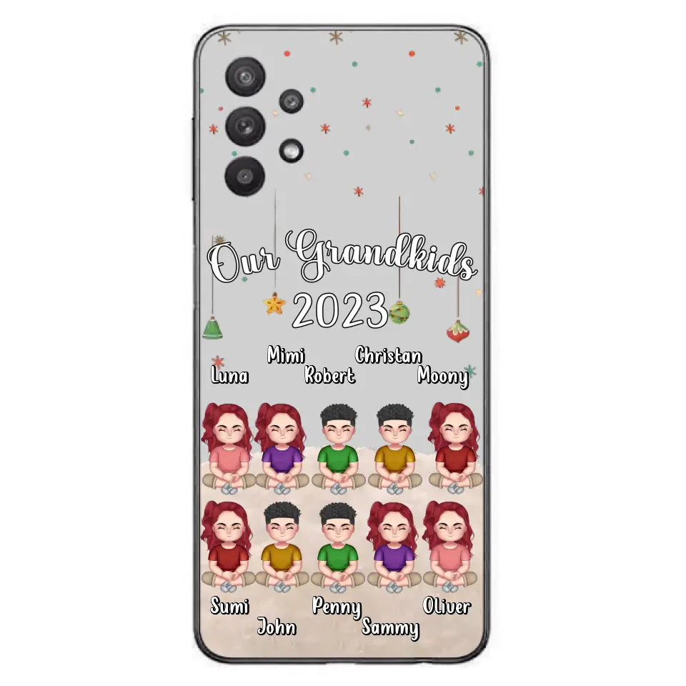 Personalized Grandkids Phone Case - Gift Idea For Grandma - Up to 10 Grandkids - Our Grandkids 2023