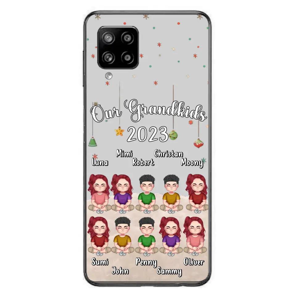 Personalized Grandkids Phone Case - Gift Idea For Grandma - Up to 10 Grandkids - Our Grandkids 2023