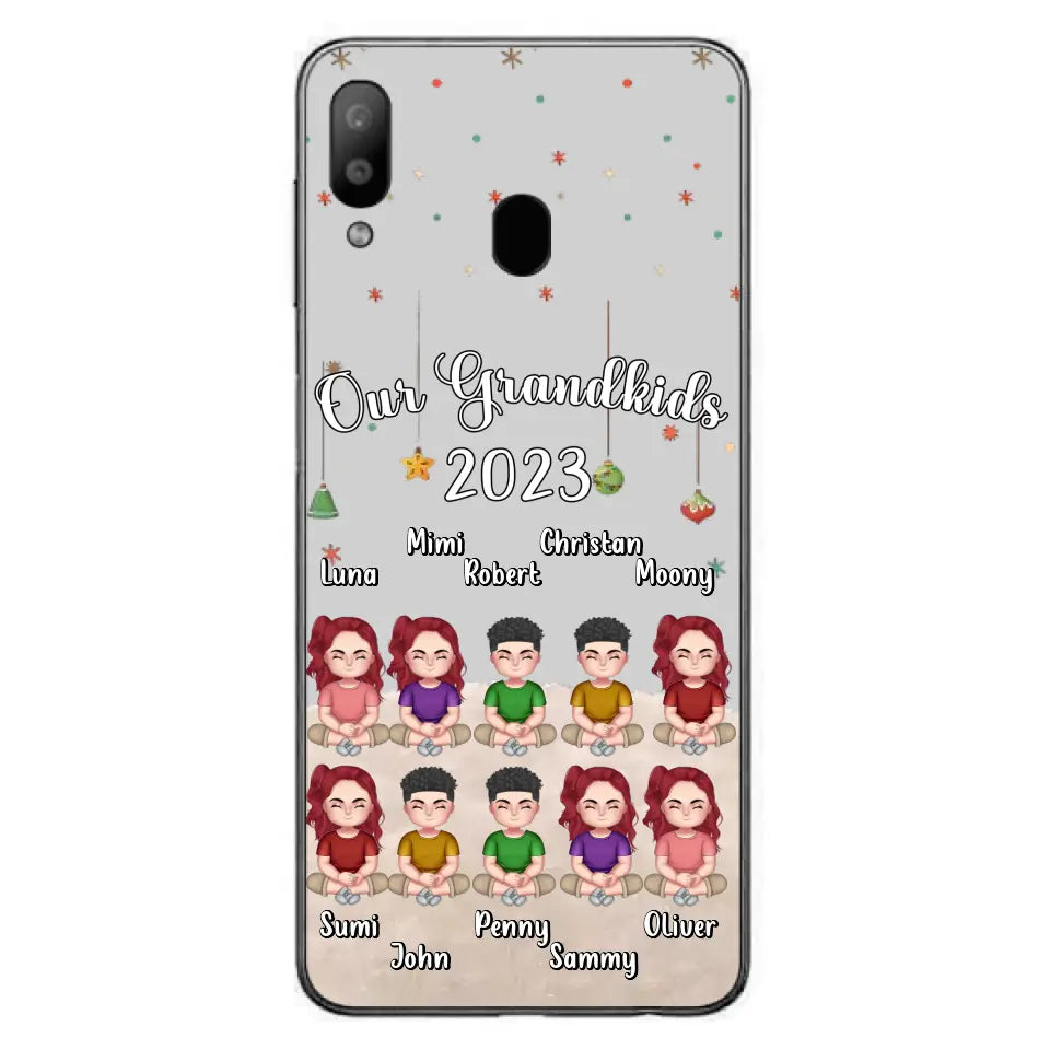 Personalized Grandkids Phone Case - Gift Idea For Grandma - Up to 10 Grandkids - Our Grandkids 2023