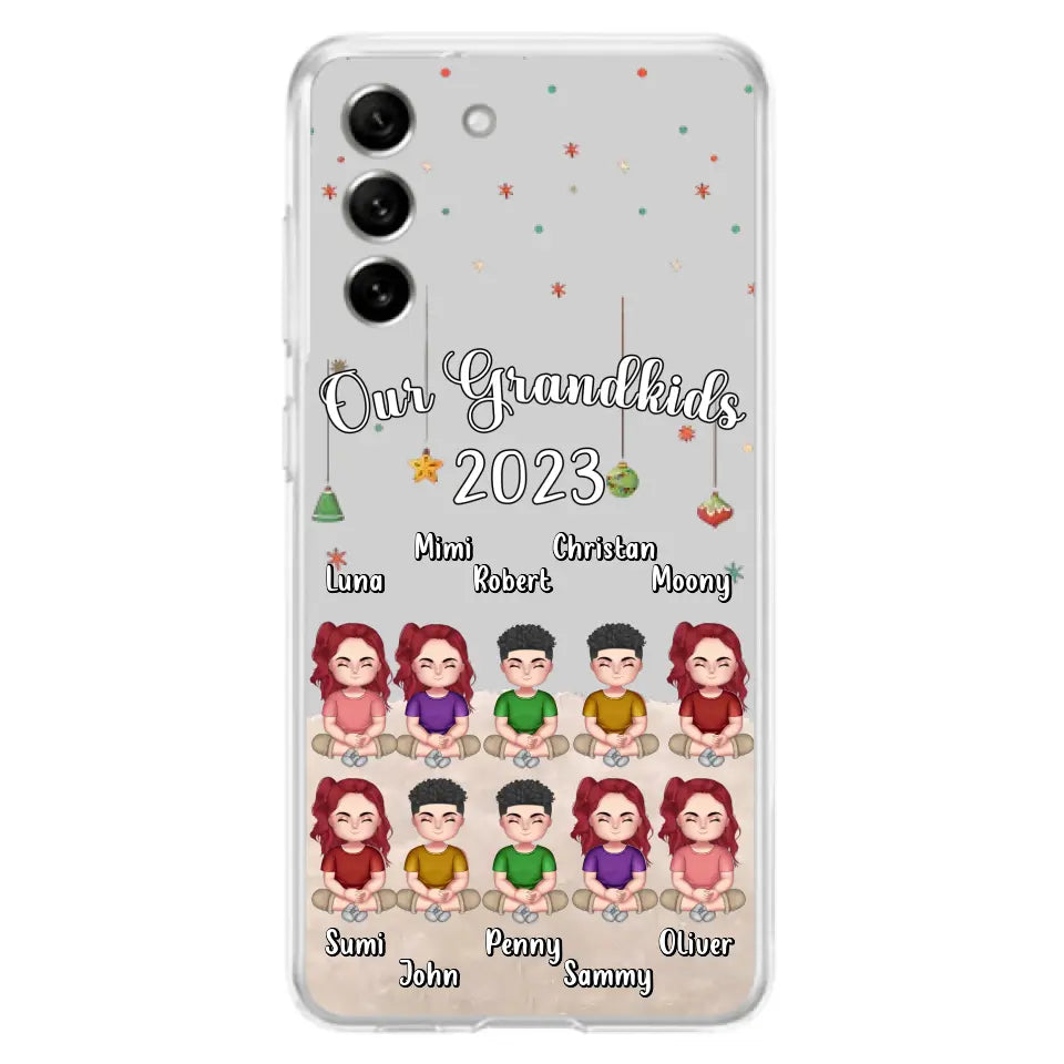 Personalized Grandkids Phone Case - Gift Idea For Grandma - Up to 10 Grandkids - Our Grandkids 2023