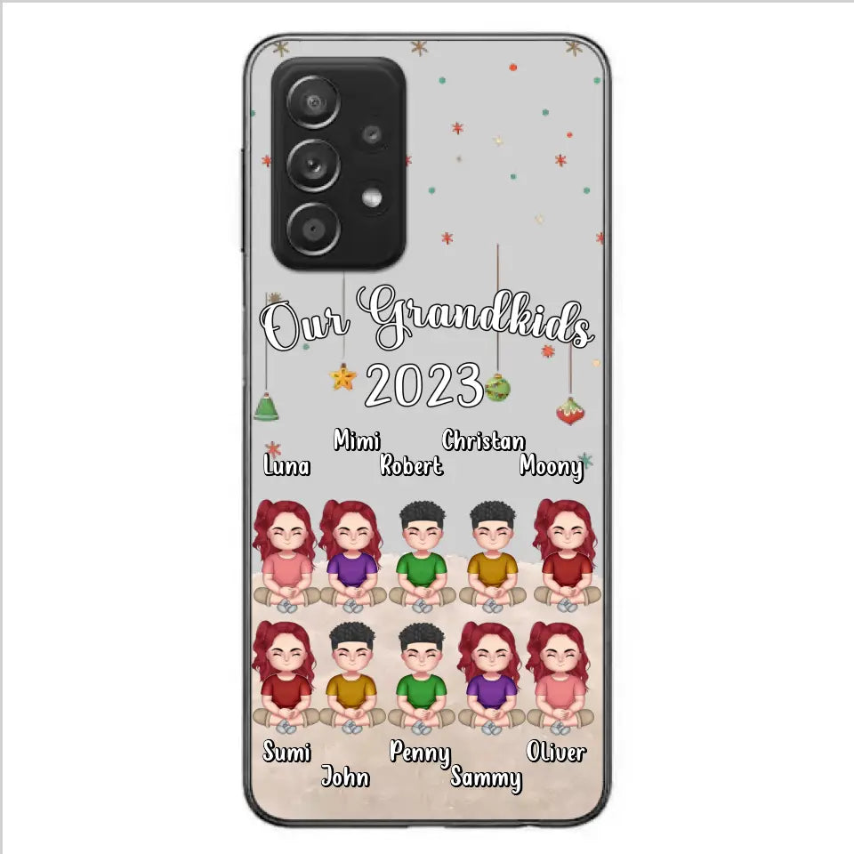 Personalized Grandkids Phone Case - Gift Idea For Grandma - Up to 10 Grandkids - Our Grandkids 2023