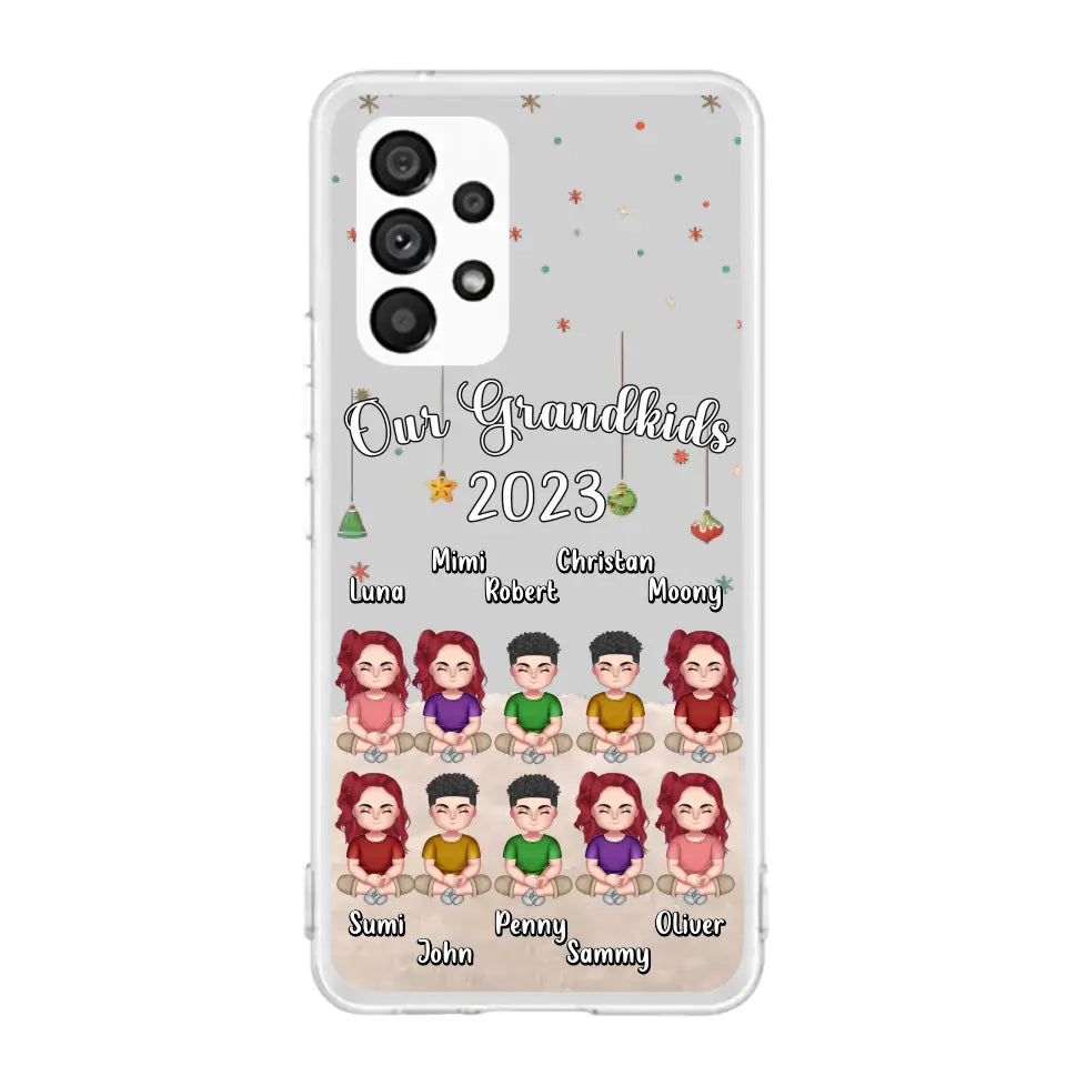 Personalized Grandkids Phone Case - Gift Idea For Grandma - Up to 10 Grandkids - Our Grandkids 2023
