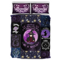 Personalized Witch Male Quilt Bed Sets - Halloween Gift Idea For Witch Lovers - In A World Full Of Princesses Be A Witch