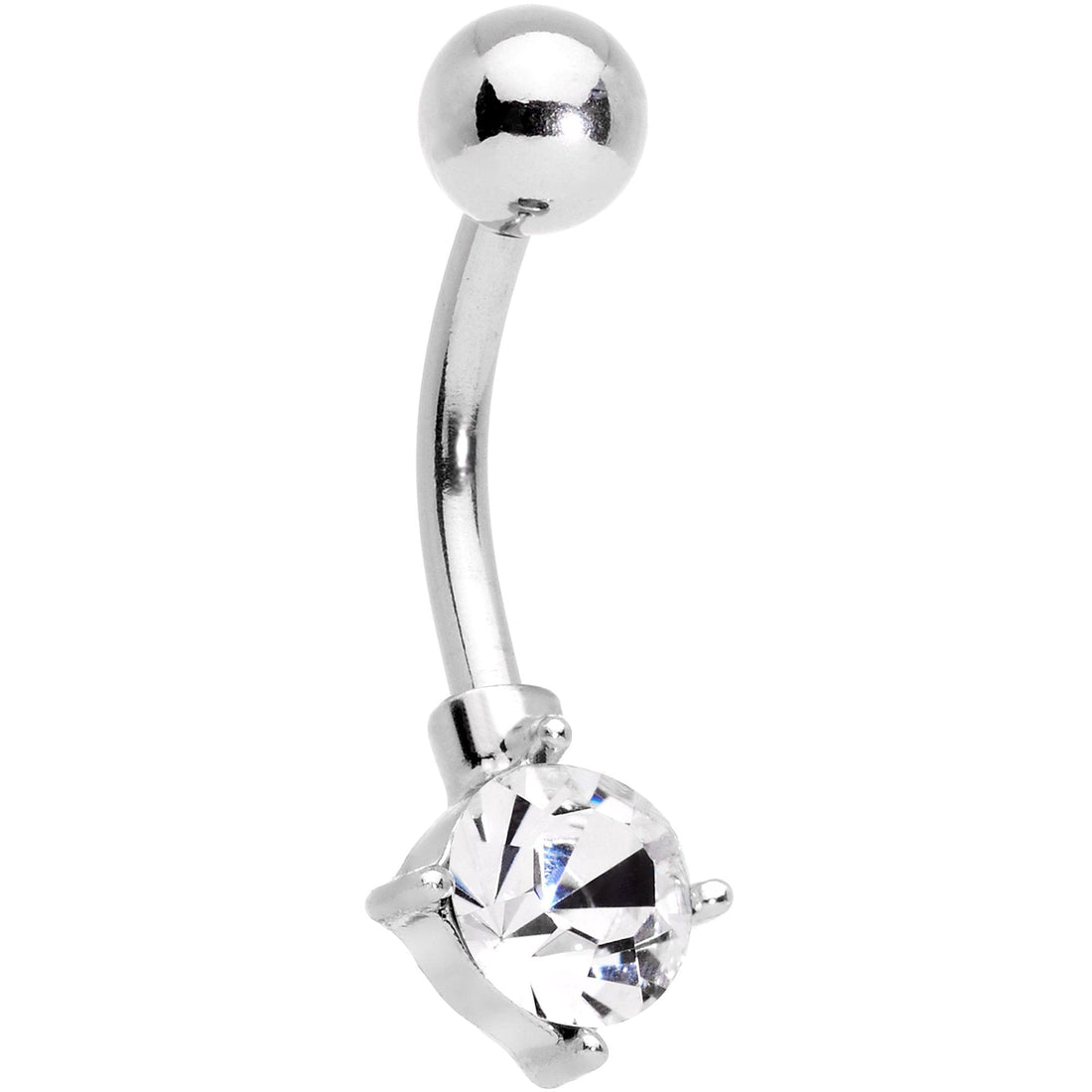 Winter Snowflake Belly Ring Set of 4 in Gold and Silver Tone - Image 4