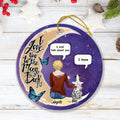 Personalized Pet Moon Memorial Ornament - Up to 4 Pets - Memorial Gift For Dog/Cat Lover - I Love You To The Moon And Back