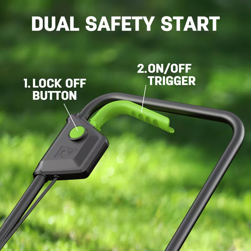13-Inch 21V Cordless Lawn Mower with Brushless Motor