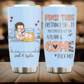 Personalized Couple Tumbler - Gift Idea For Couple/Him/Her/Valentine's Day - You Should Get On A Plane