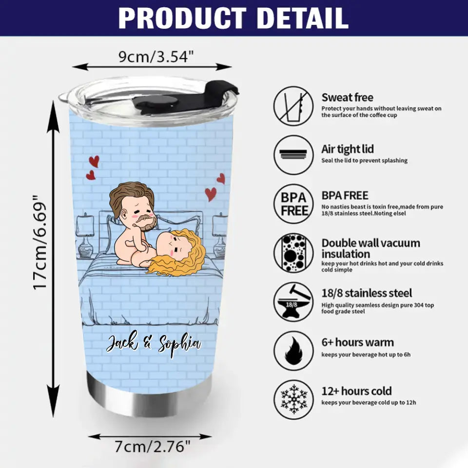 Personalized Couple Tumbler - Gift Idea For Couple/Him/Her/Valentine's Day - You Should Get On A Plane