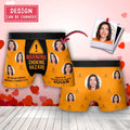 Personalized Men's Boxer Briefs - Upload Photo - Funny/Valentines Gift Idea For Men, Boyfriend, Husband - Warning! Choking Hazard