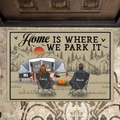 Personalized Camping Doormat - Gift Idea For Camping Lover/Couple/Family/Friends - Home Is Where We Park It