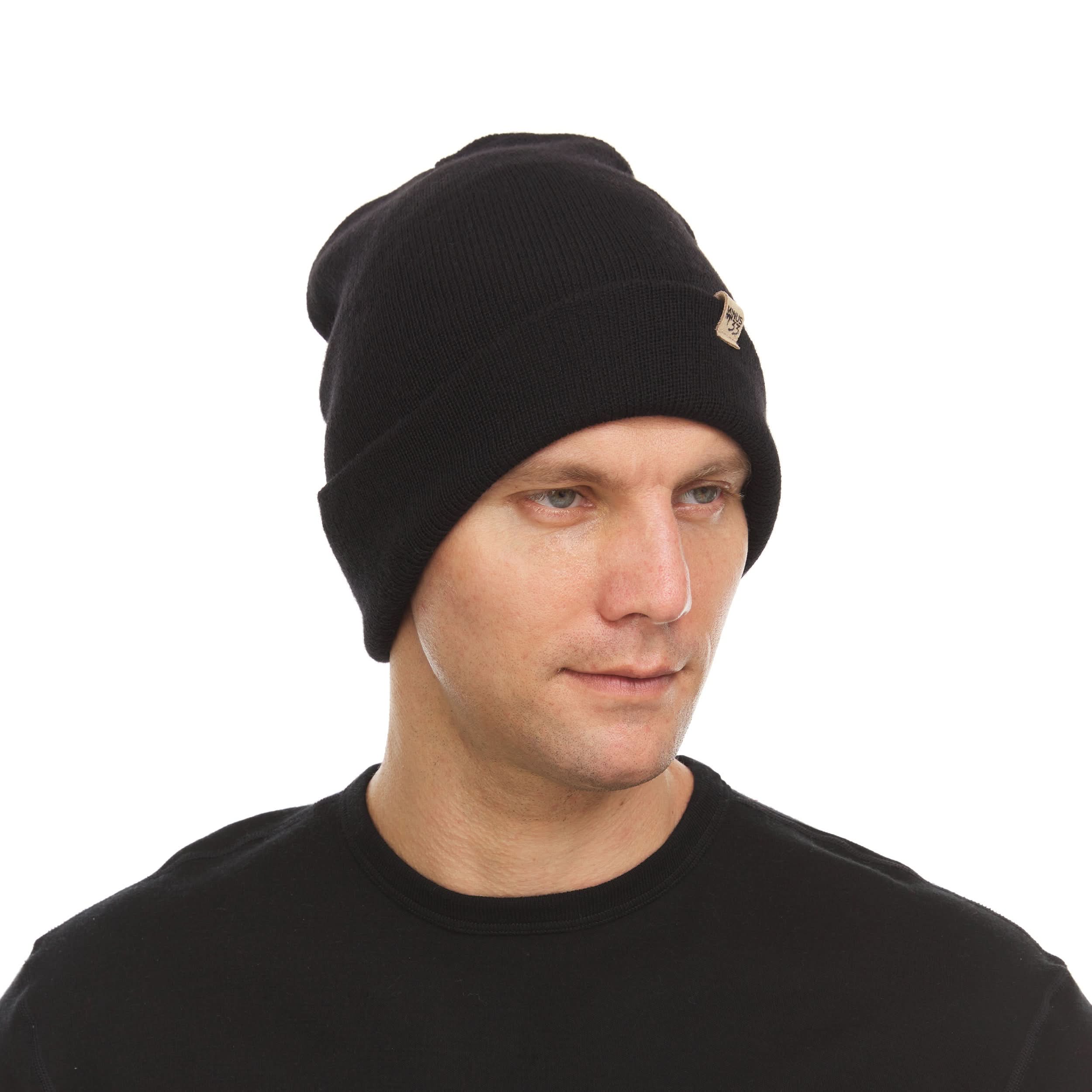Midweight Merino Wool Cuffed Beanie for Outdoor Activity