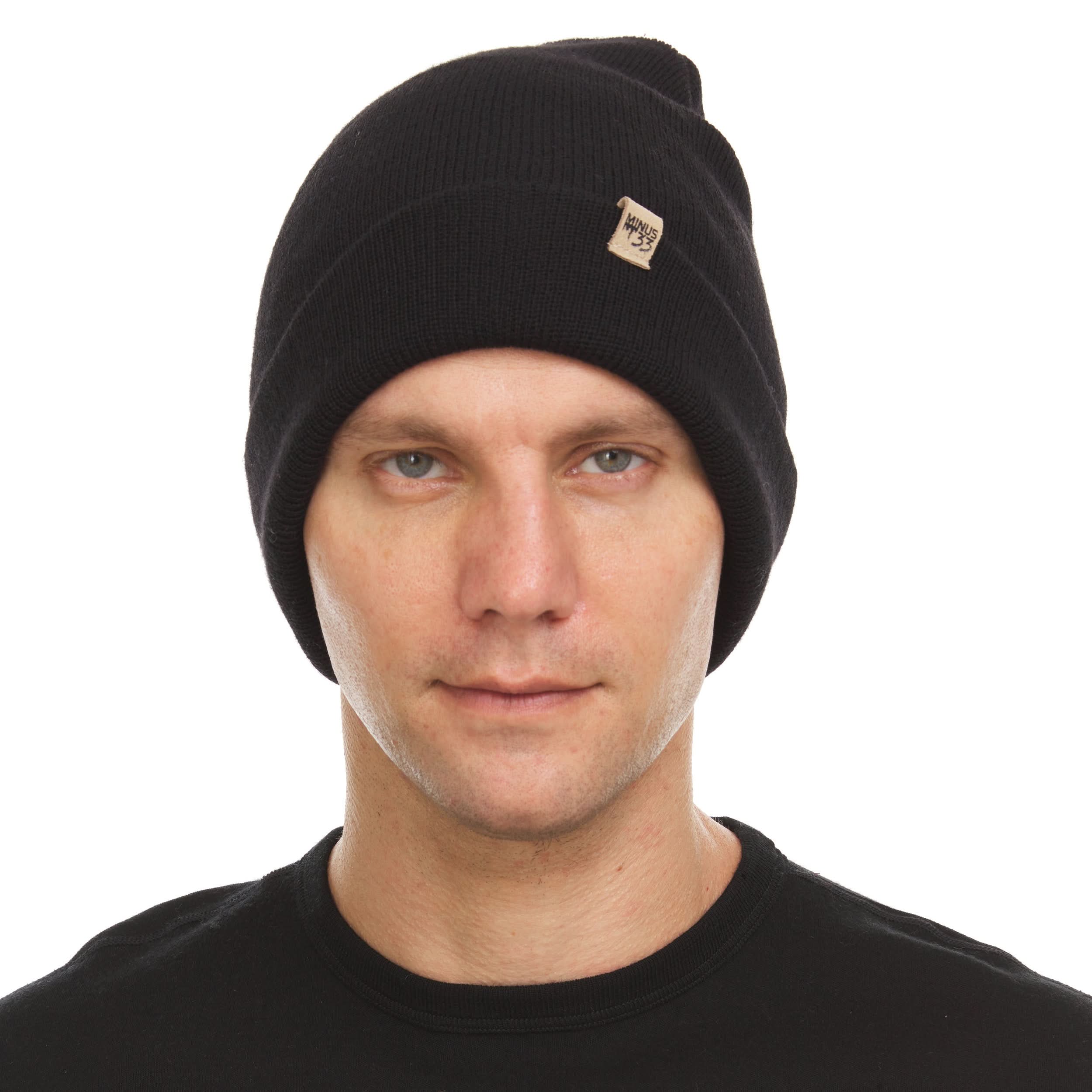 Midweight Merino Wool Cuffed Beanie for Outdoor Activity