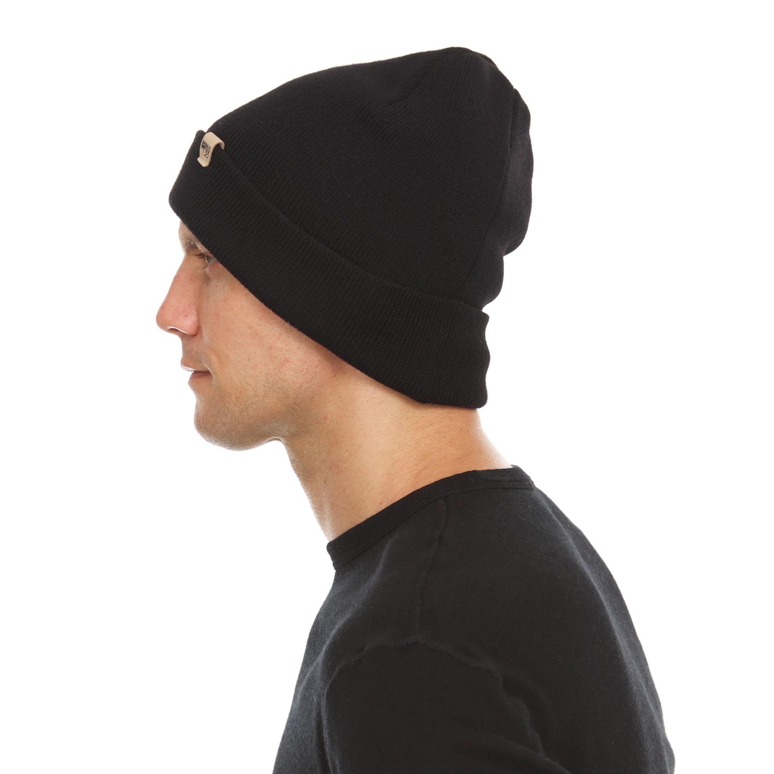 Midweight Merino Wool Cuffed Beanie for Outdoor Activity