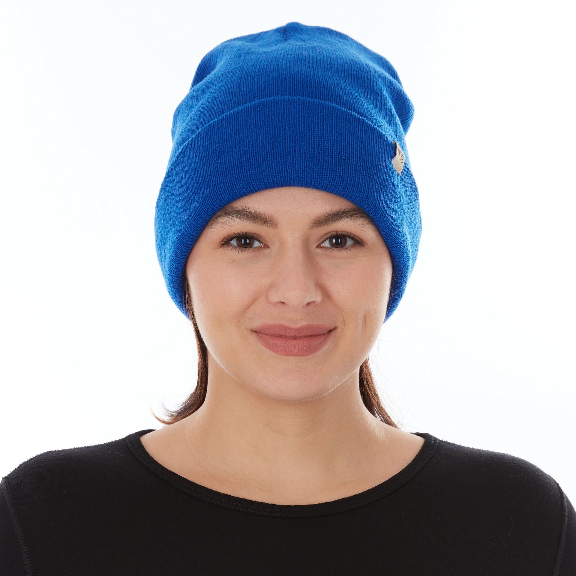 Midweight Merino Wool Cuffed Beanie for Outdoor Activity