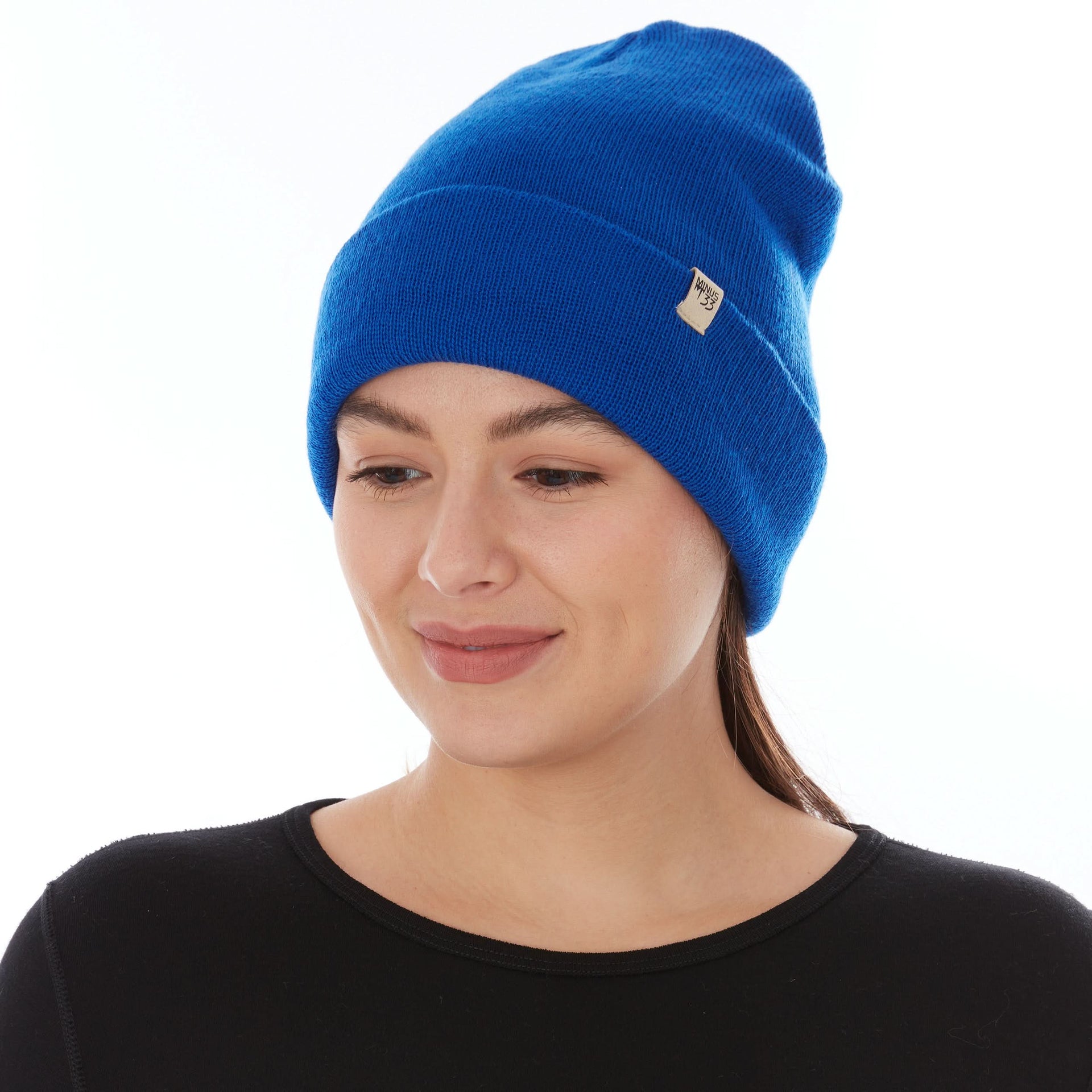 Midweight Merino Wool Cuffed Beanie for Outdoor Activity