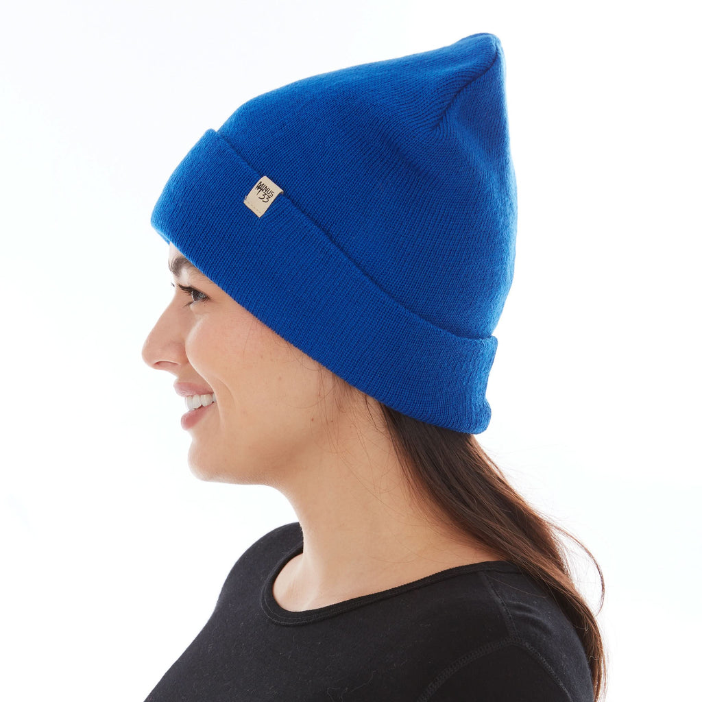 Midweight Merino Wool Cuffed Beanie for Outdoor Activity