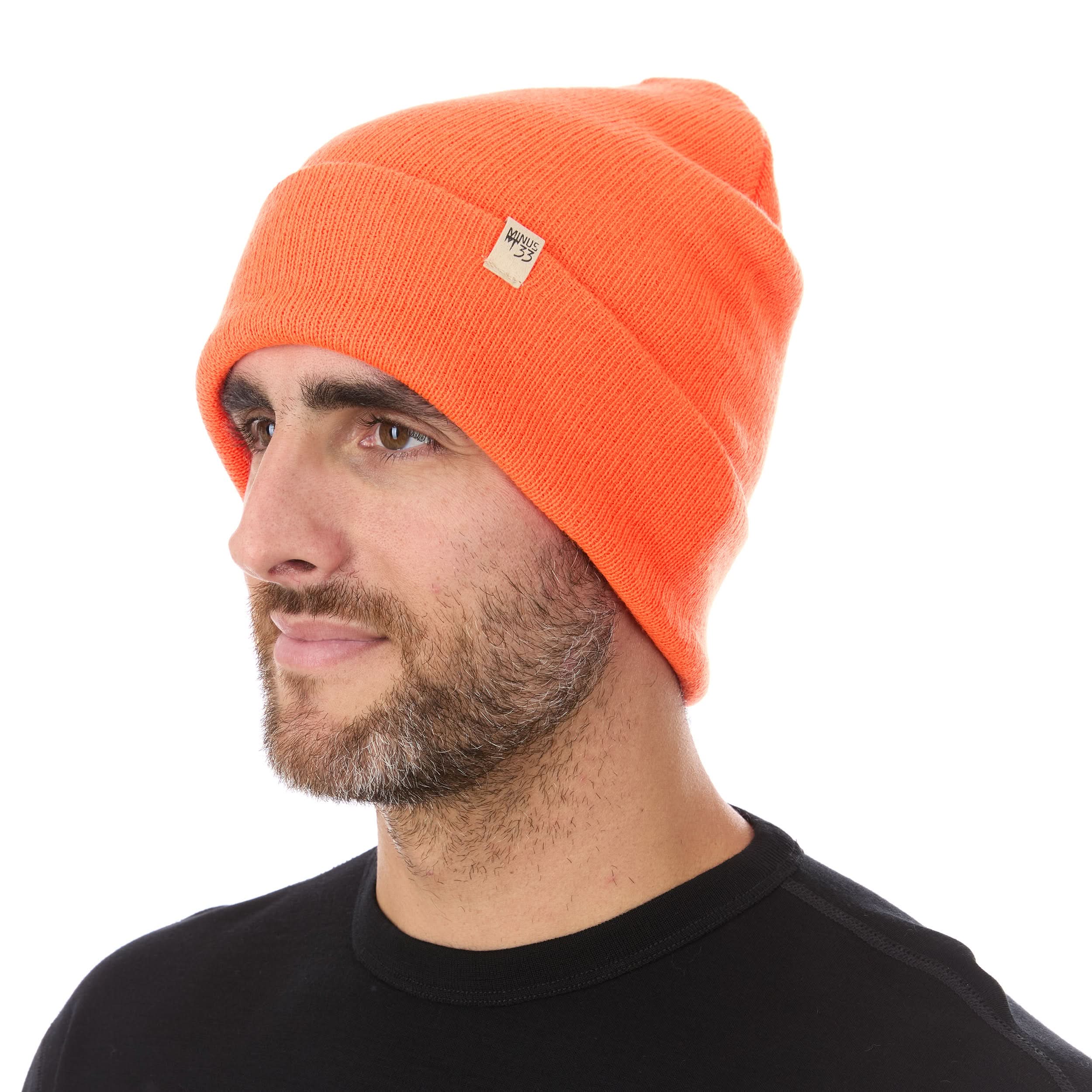 Midweight Merino Wool Cuffed Beanie for Outdoor Activity