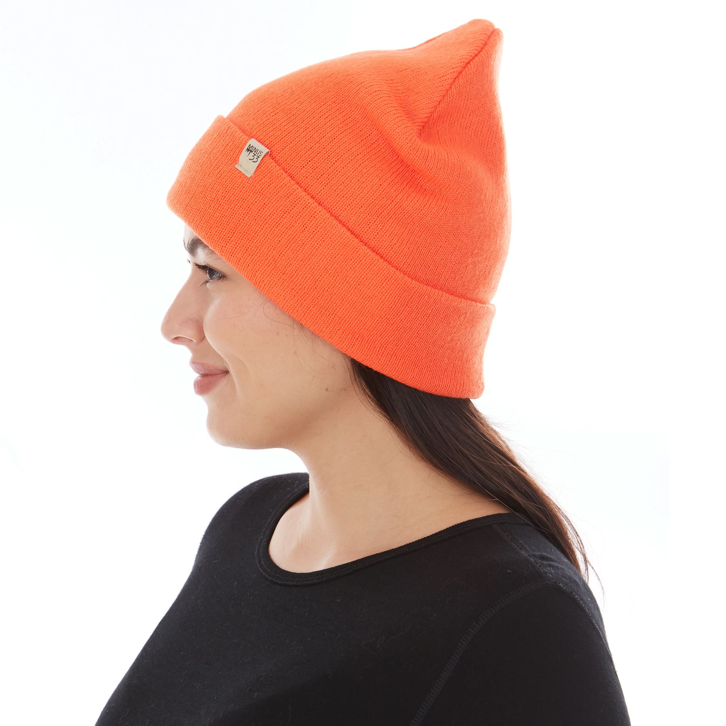 Midweight Merino Wool Cuffed Beanie for Outdoor Activity