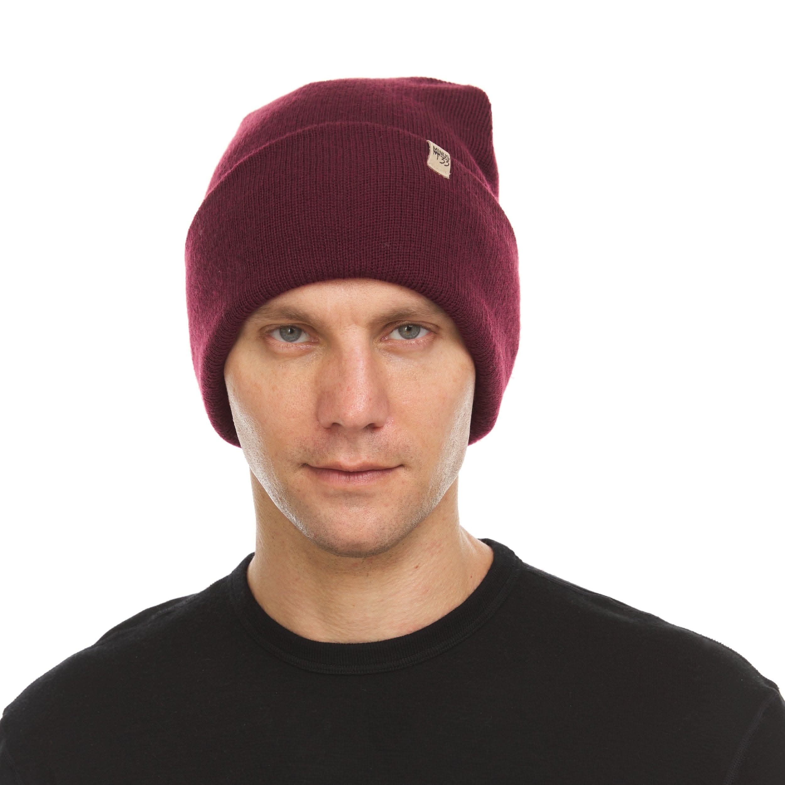 Midweight Merino Wool Cuffed Beanie for Outdoor Activity