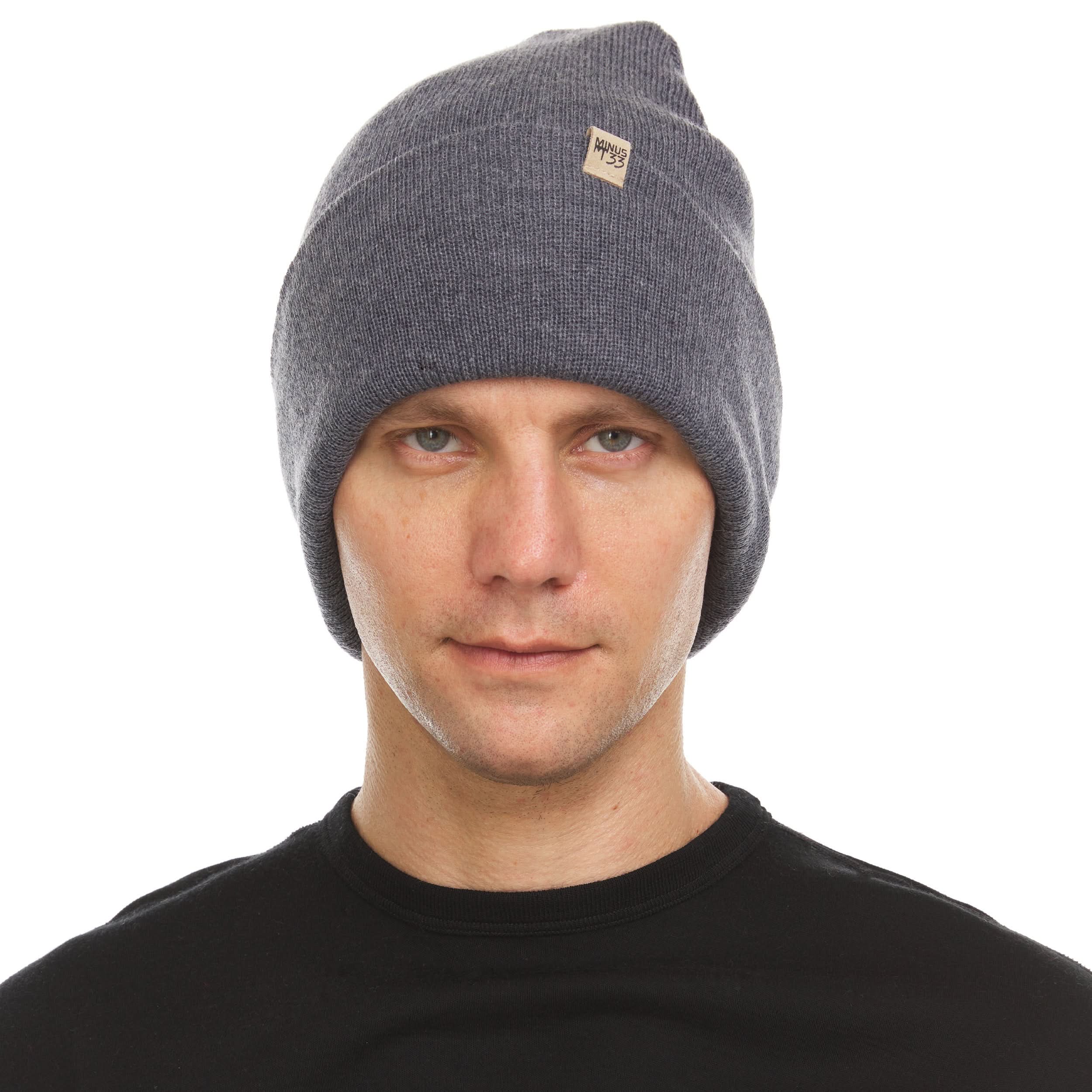 Midweight Merino Wool Cuffed Beanie for Outdoor Activity