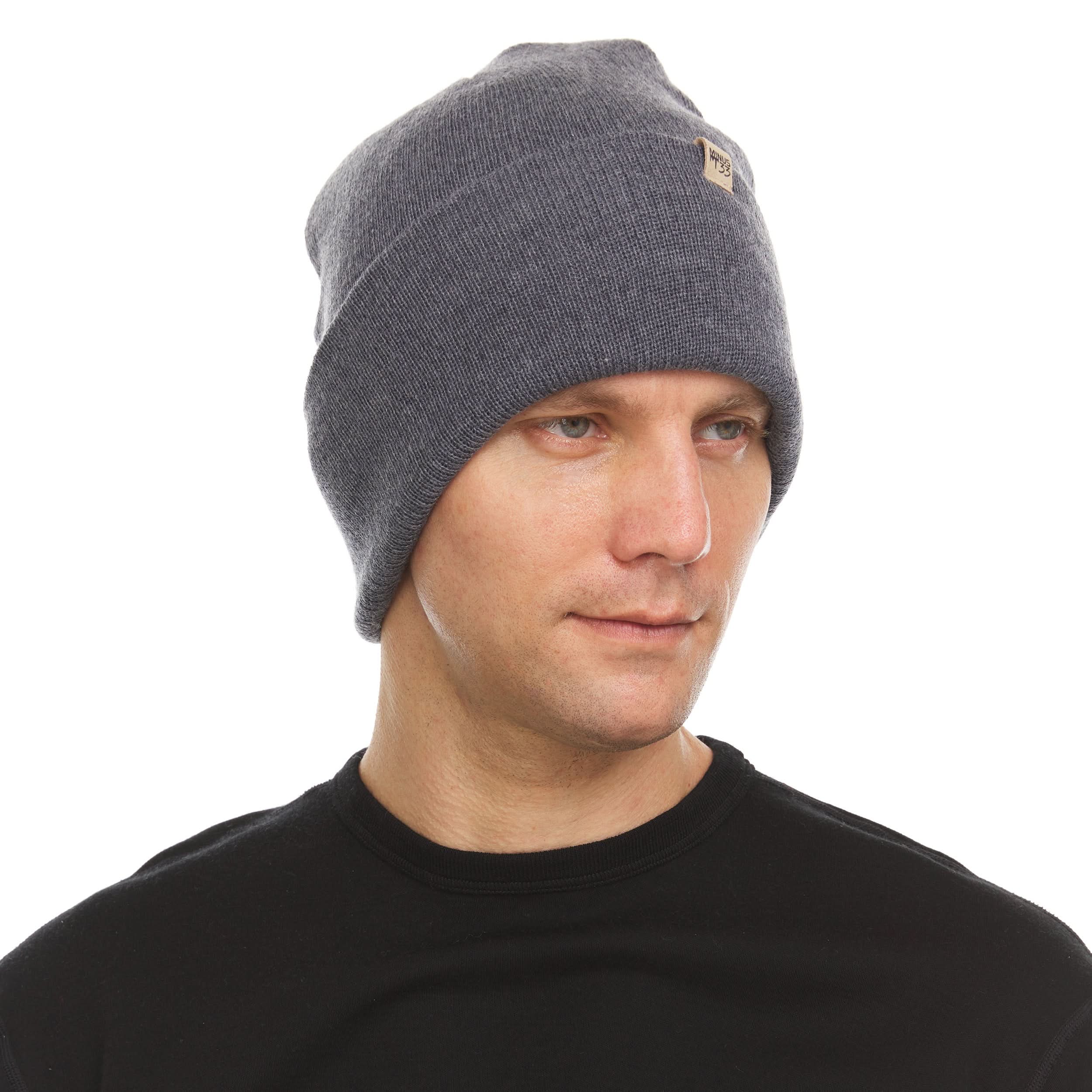Midweight Merino Wool Cuffed Beanie for Outdoor Activity